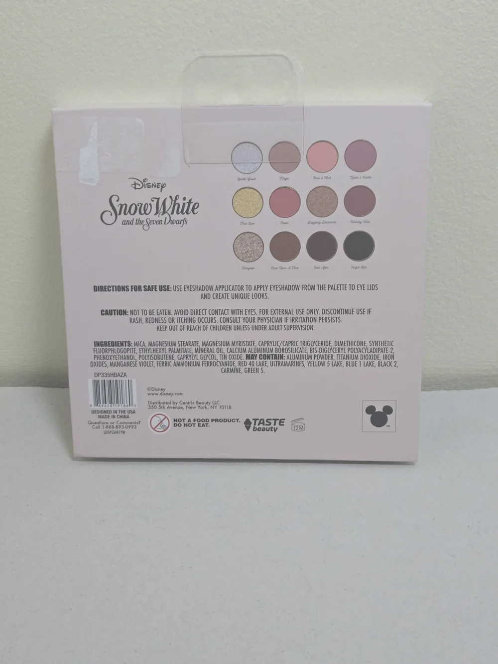 Disney Snow White Eyeshadow Palette - Pink, Gold, Cream & Mauve Shades